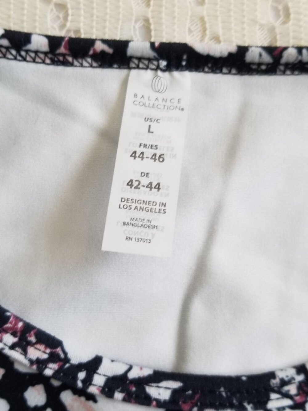 Balance Collection Athletic Crop Top Yoga Stretch Sports L - Picture 3 of 5